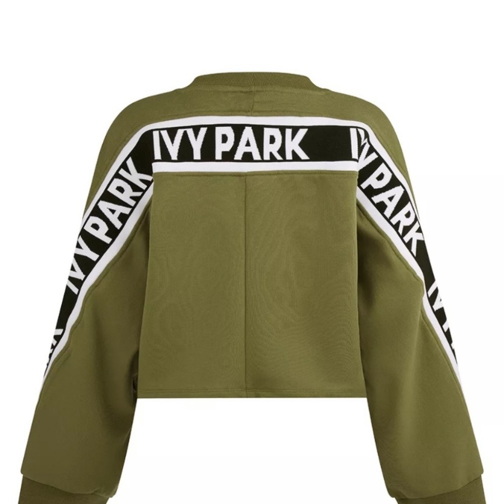 IVY PARK • Logo Tape Cropped Sweatshirt